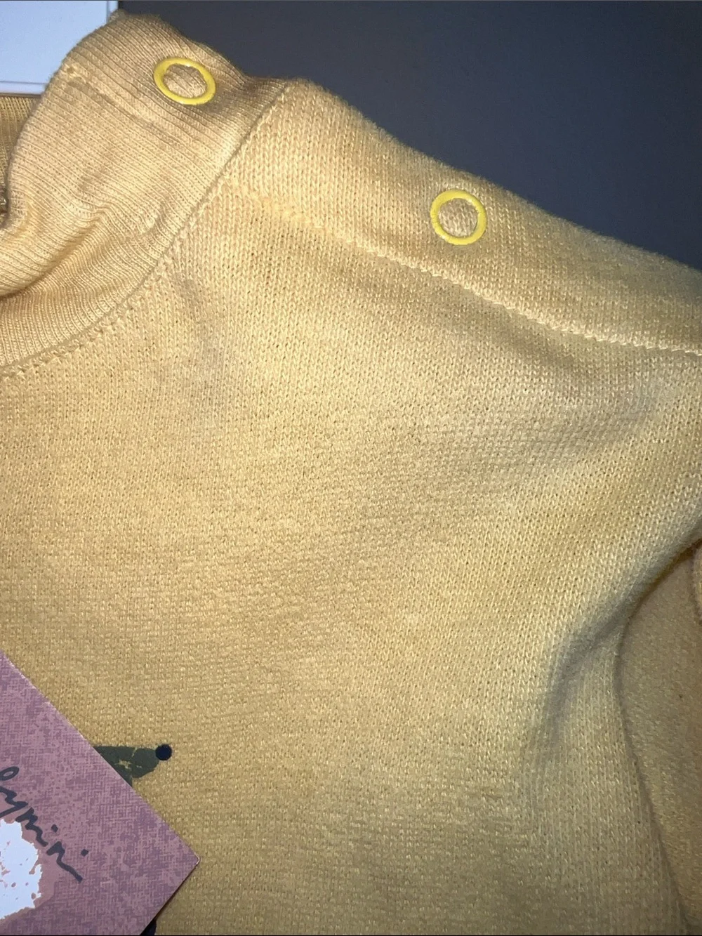 Vintage Baby Catimini Mustard Yellow Top And Olive Green Cargo Pants